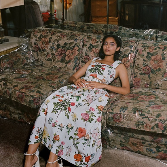 Rachel Antonoff Antonia Crop Top in Jemma Rose Floral - Picture 10 of 10